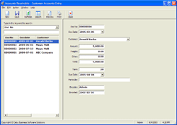 Screenshot of CeBuSoft Accounting System